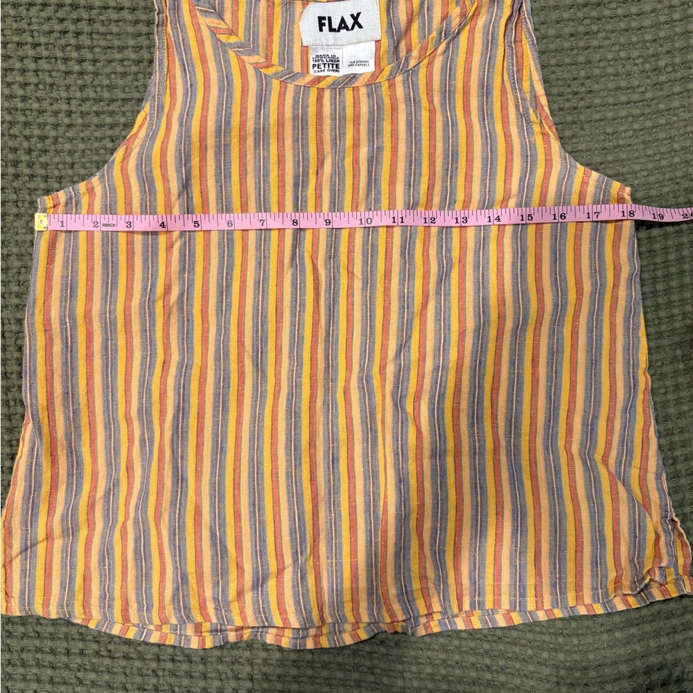 Flax 100% Linen Tank Top - Picture 5 of 6
